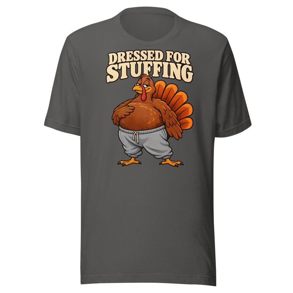 Dressed for Stuffing Turkey Shirt in Asphalt - front view