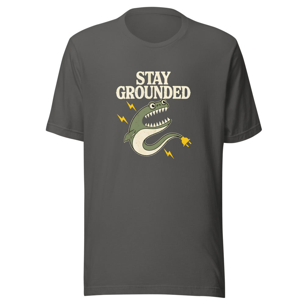 Stay Grounded Electric Eel Shirt in Asphalt - front view