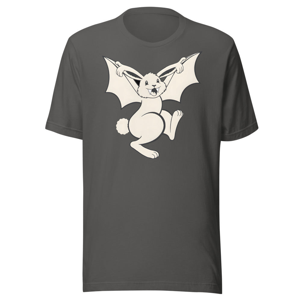 Basically a Bat Rabbit Shirt (Art Only) in Asphalt - front view