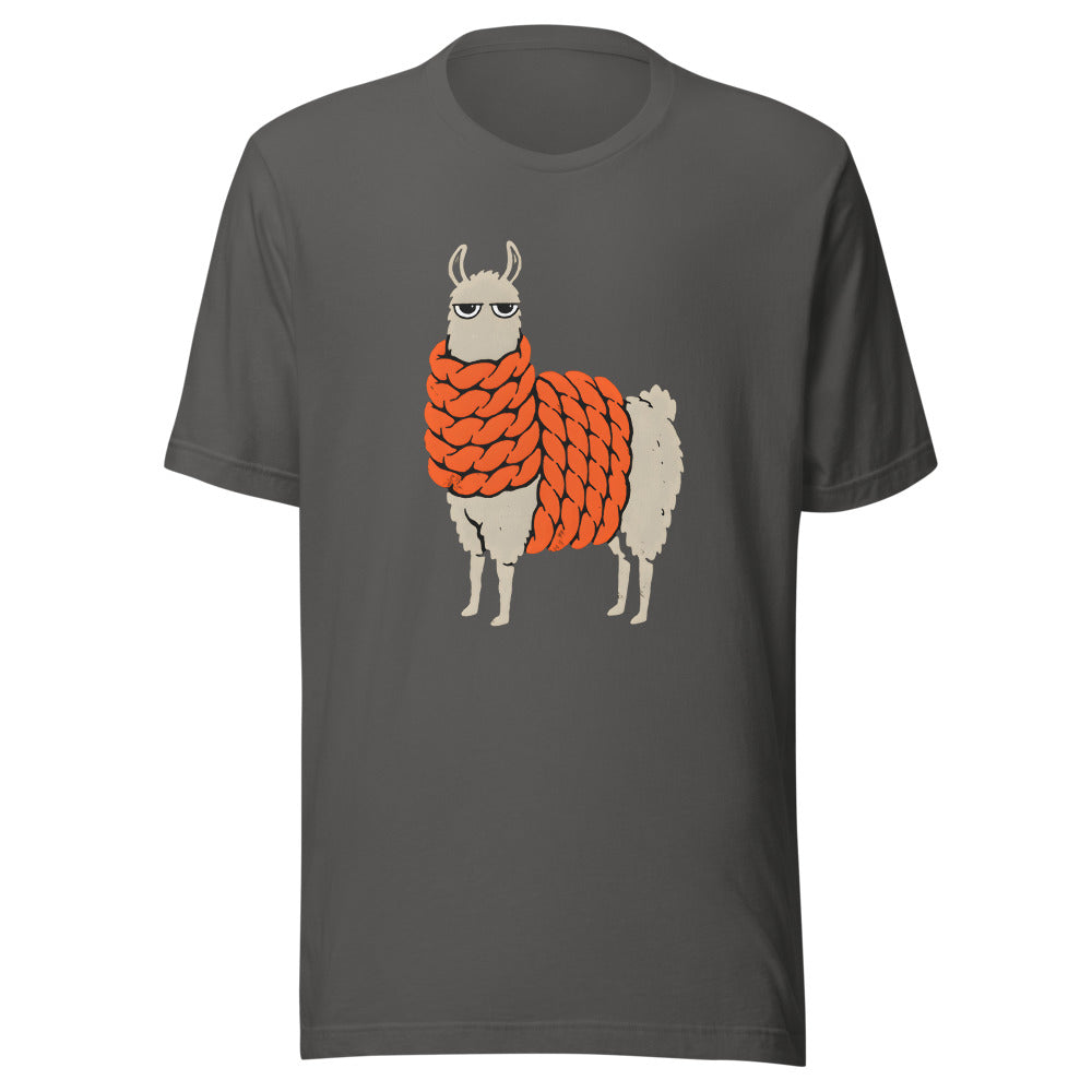 It's 61 Degrees Llama Shirt (Art Only) in Asphalt - front view
