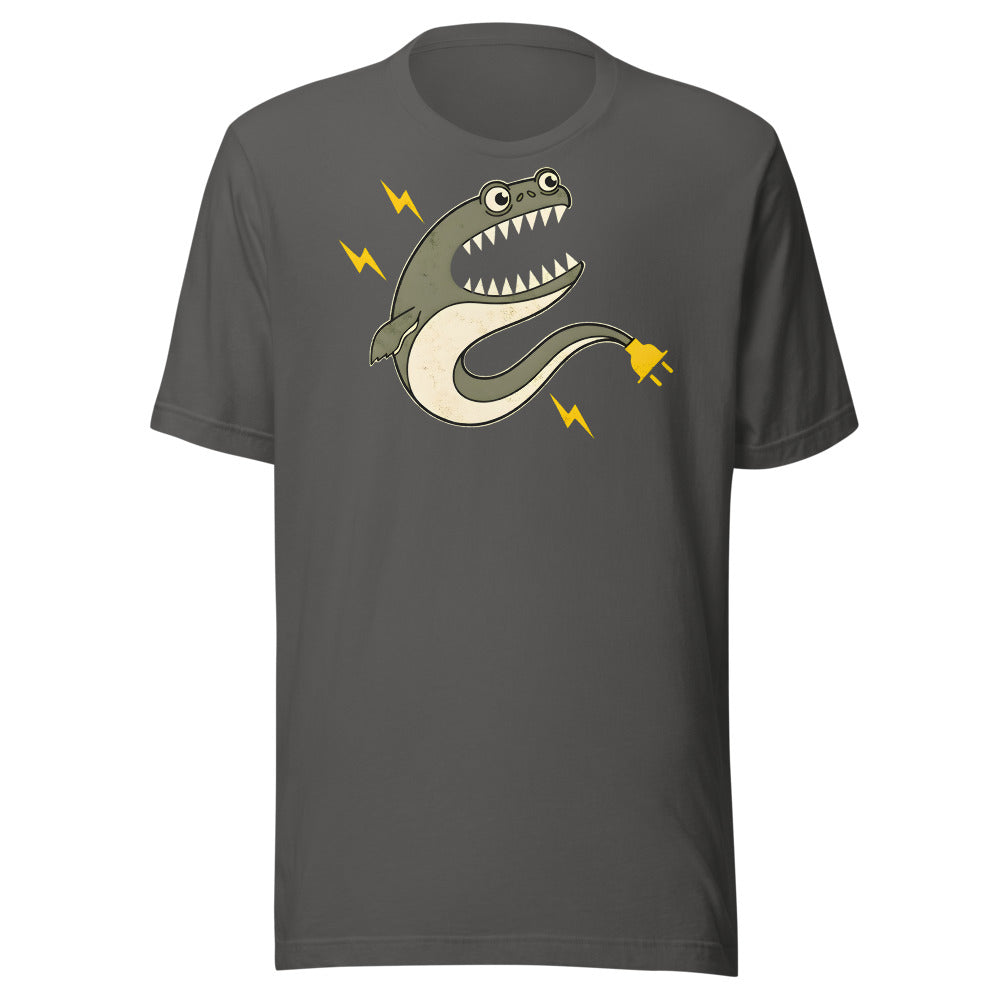 Stay Grounded Electric Eel Shirt (Art Only) in Asphalt - front view