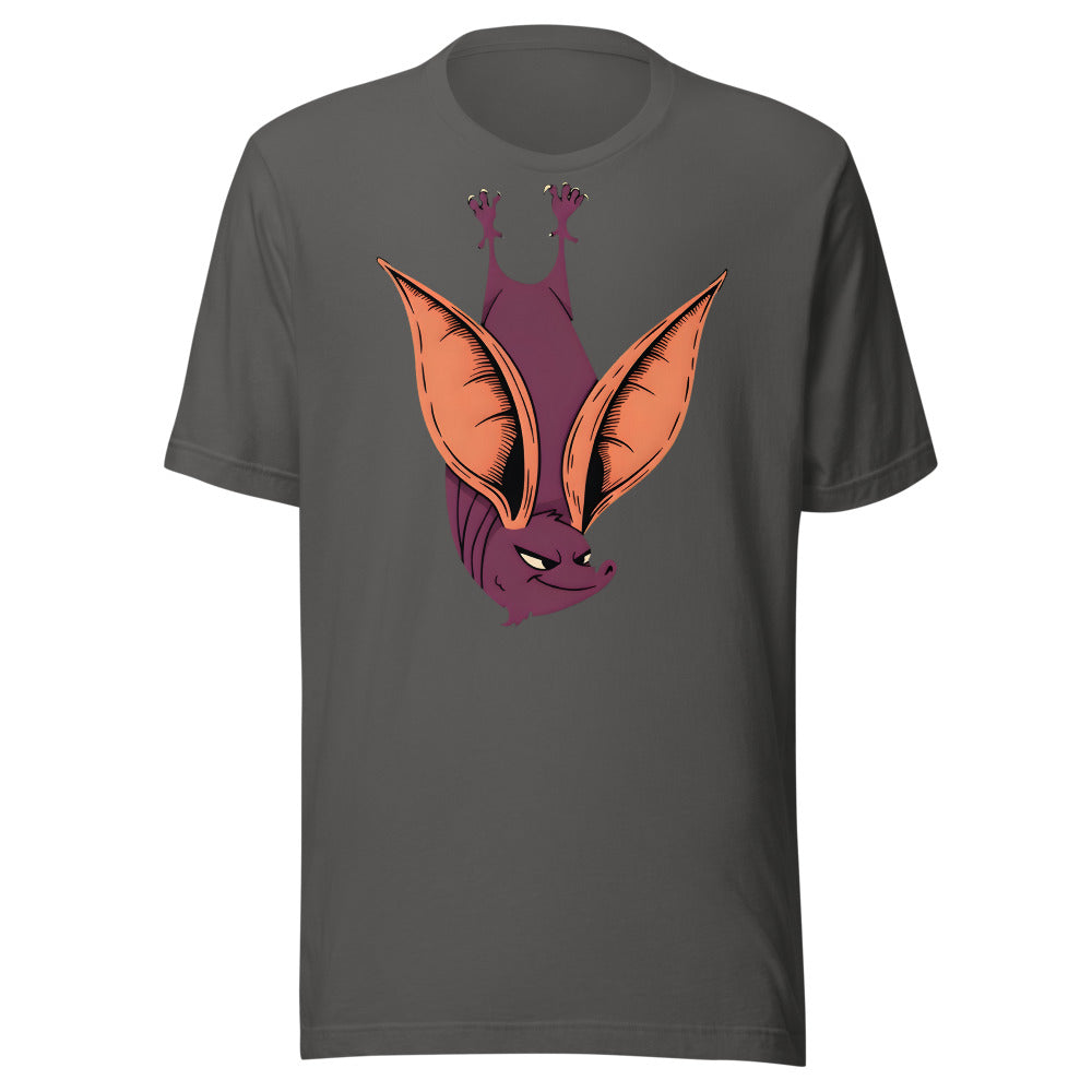 All Ears Bat Shirt (Art Only) in Asphalt - front view