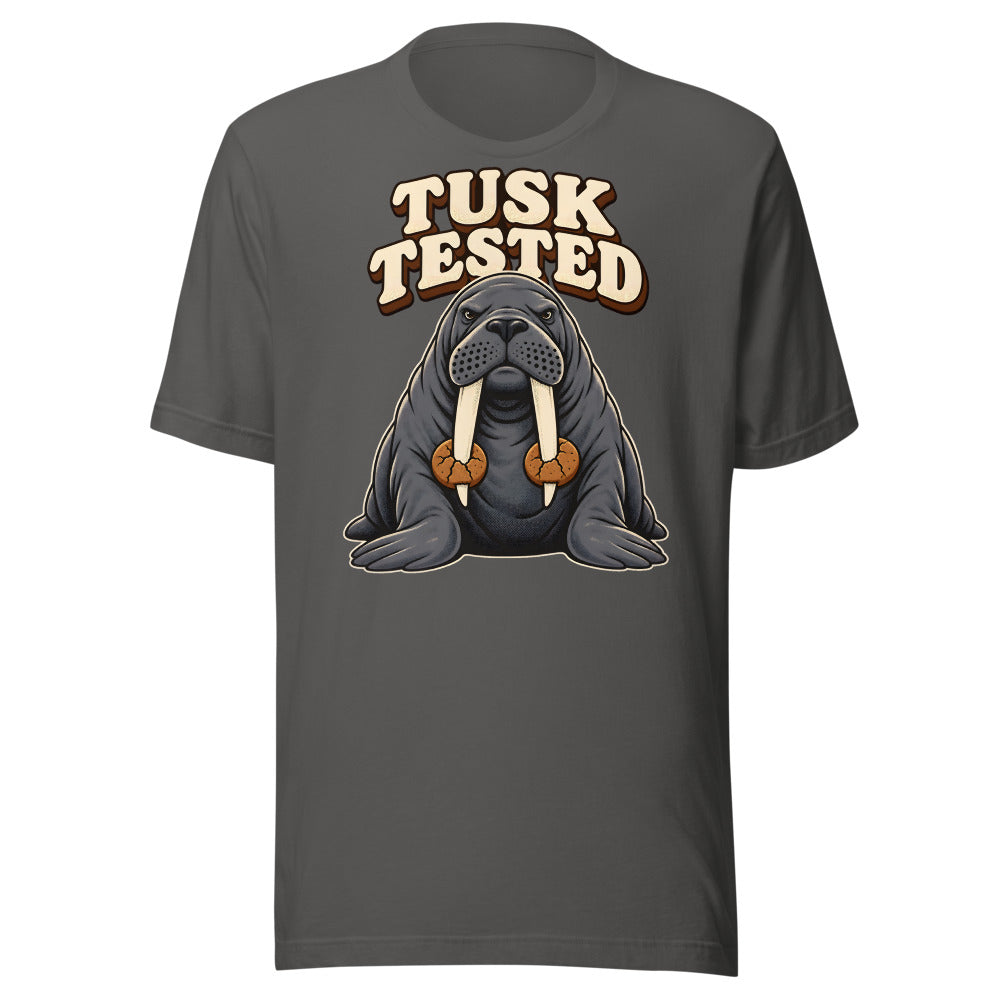 Cookie Quality Control Walrus Shirt in Asphalt - front view