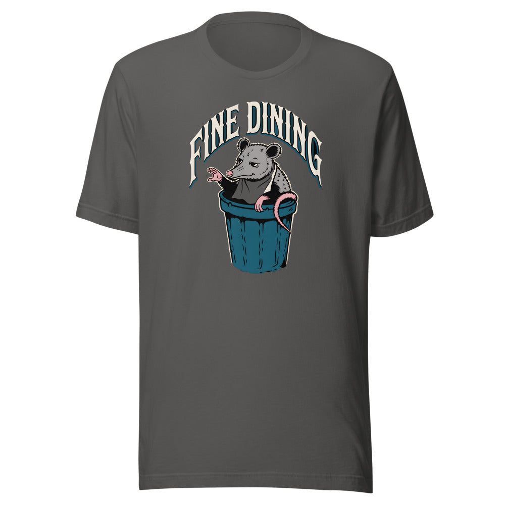 Fine Dining Possum Shirt in Asphalt - front view
