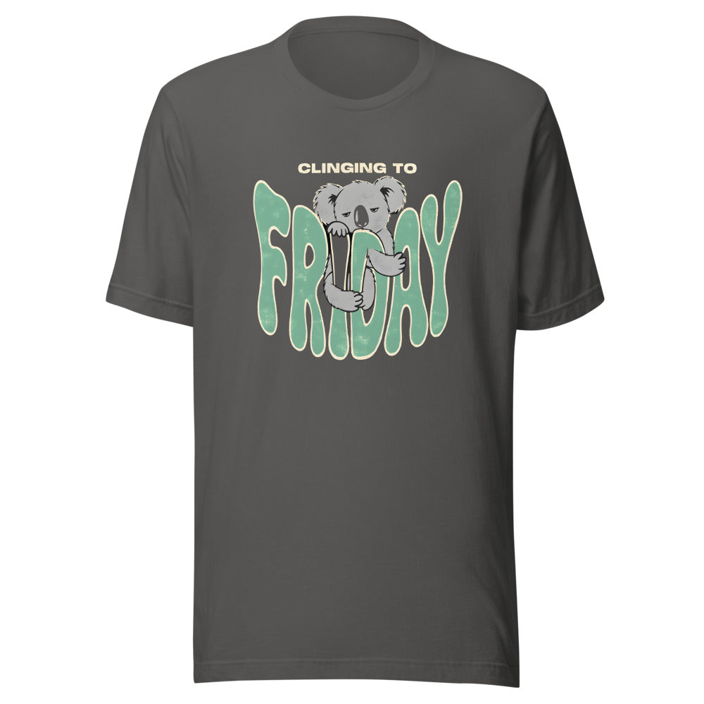 Clinging to Friday Koala Shirt in Asphalt - front view