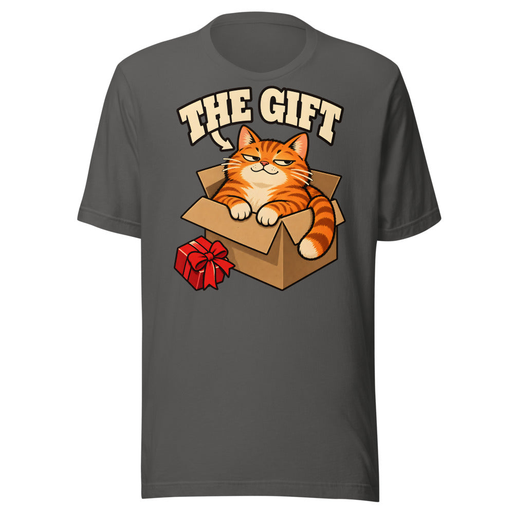 The Gift Cat Shirt in Asphalt - front view