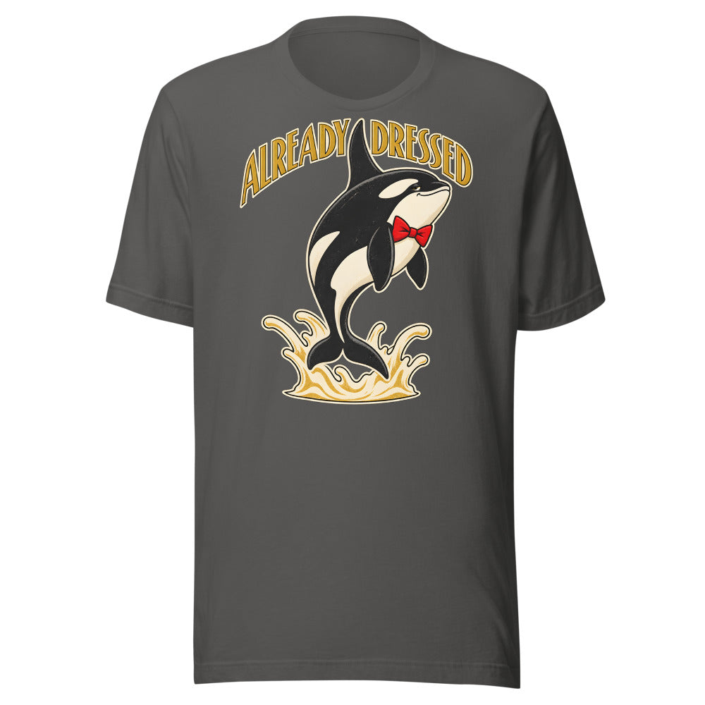 Already Dressed Orca Shirt in Asphalt - front view