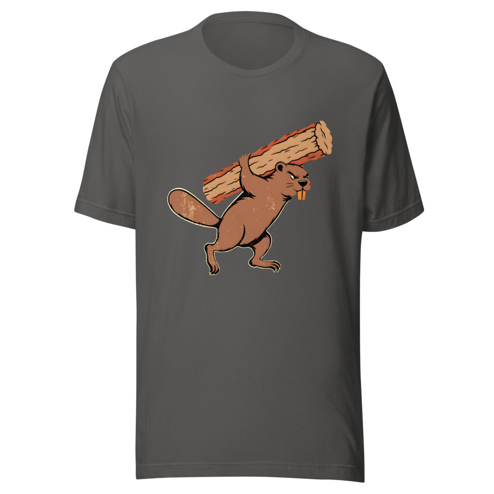 Rush Order Beaver Shirt (Art Only) in Asphalt - front view