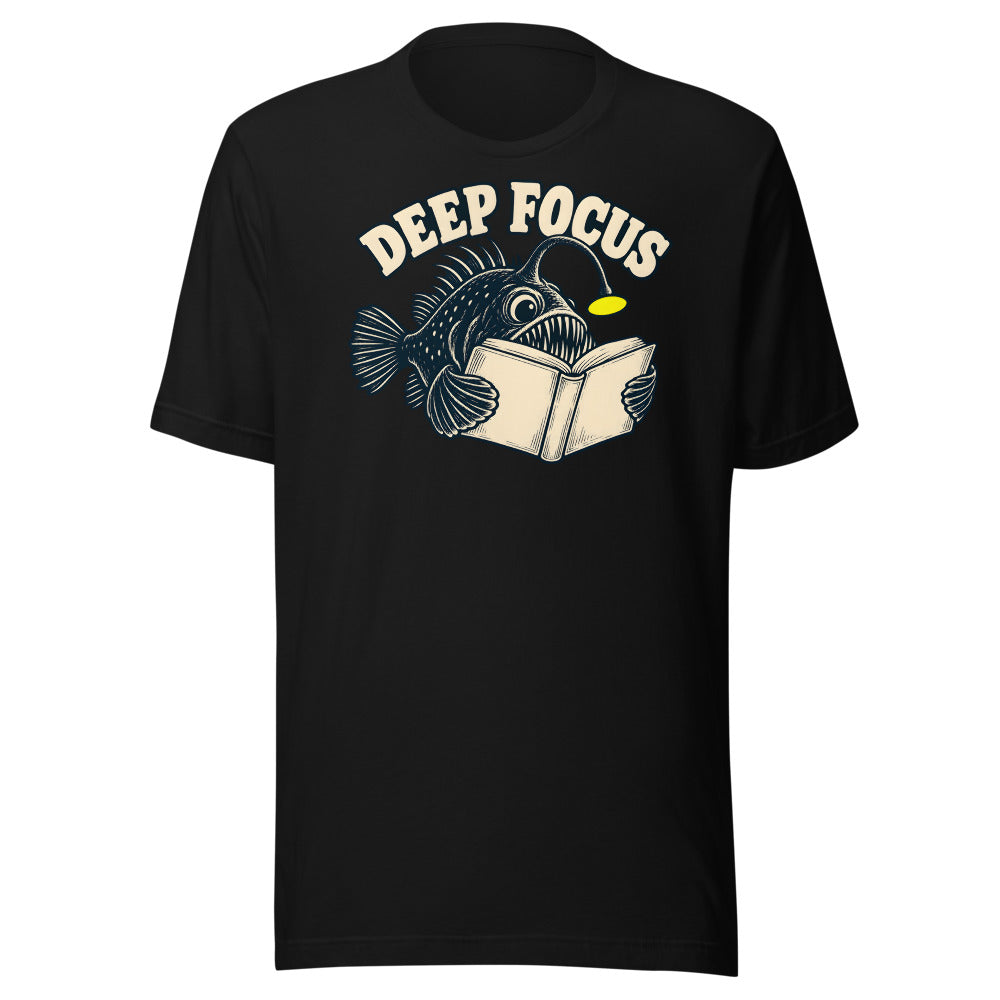 Deep Focus Anglerfish Shirt in Black - front view