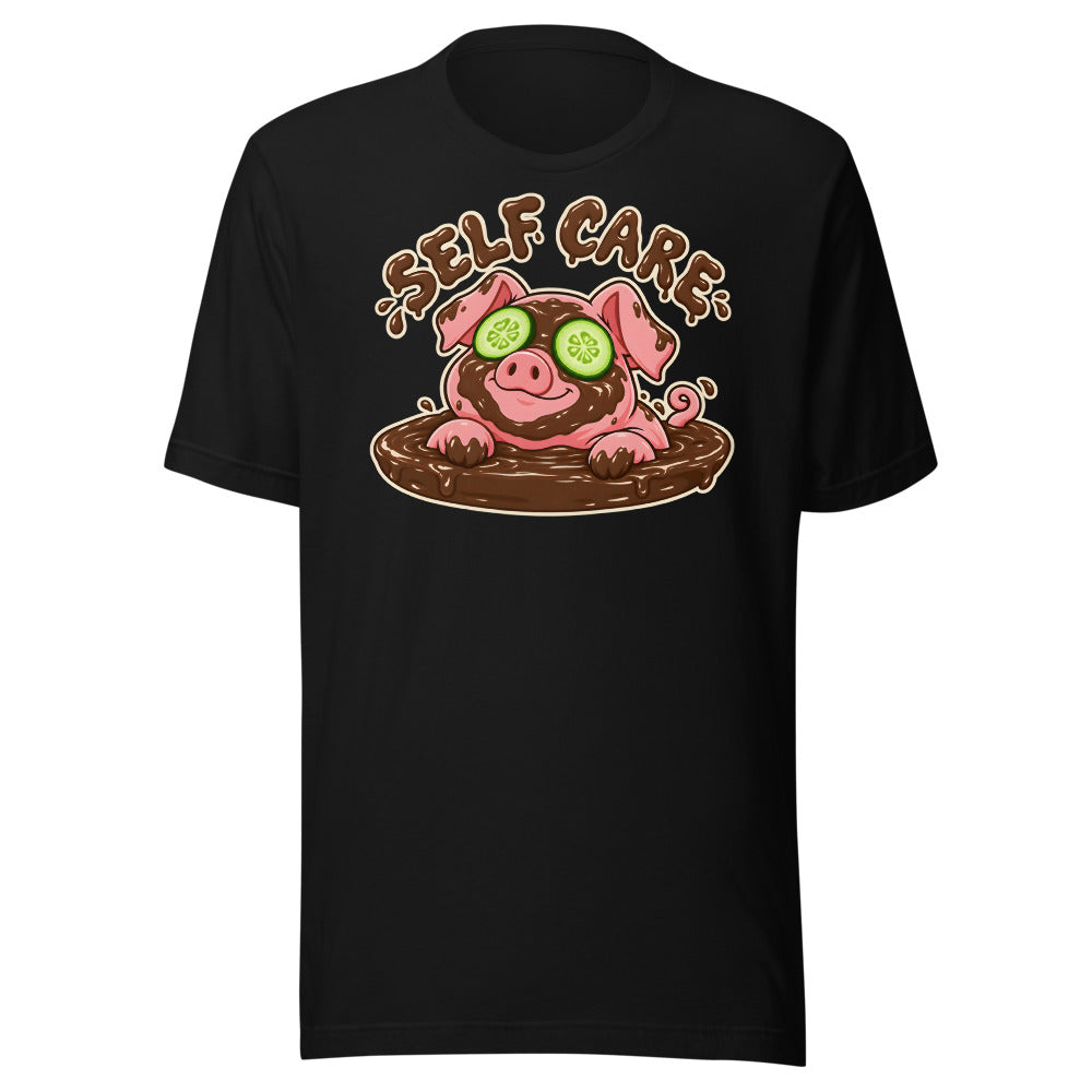 Mud Mask Pig Shirt in Black - front view