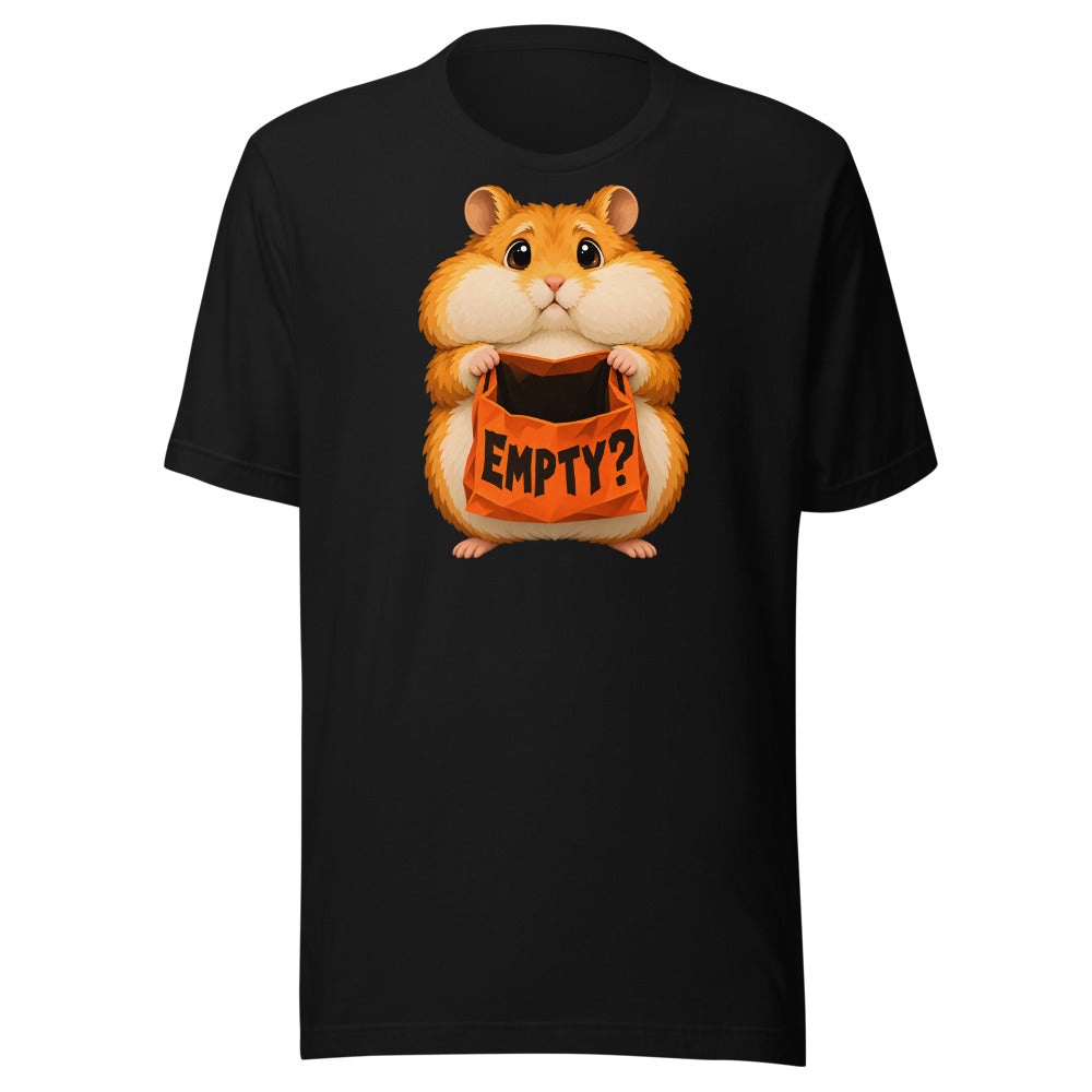 Missing Candy Hamster Shirt in Black - front view