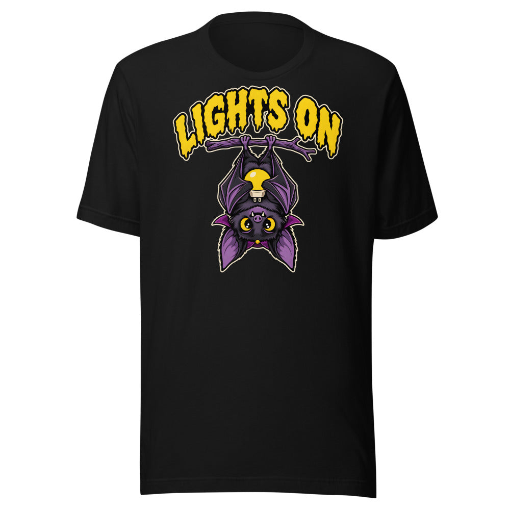 Vampire Nightlight Bat Shirt in Black - front view