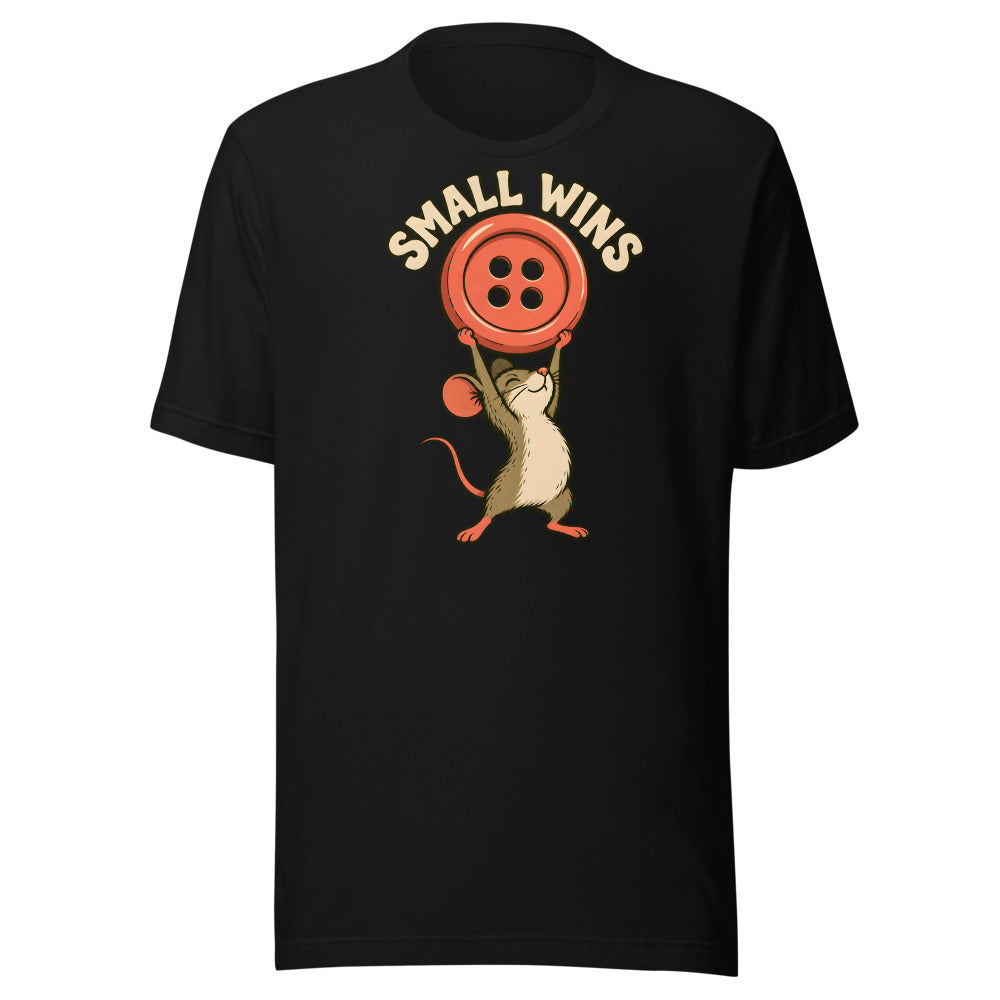 Tiny Victory Parade Mouse Shirt in Black - front view