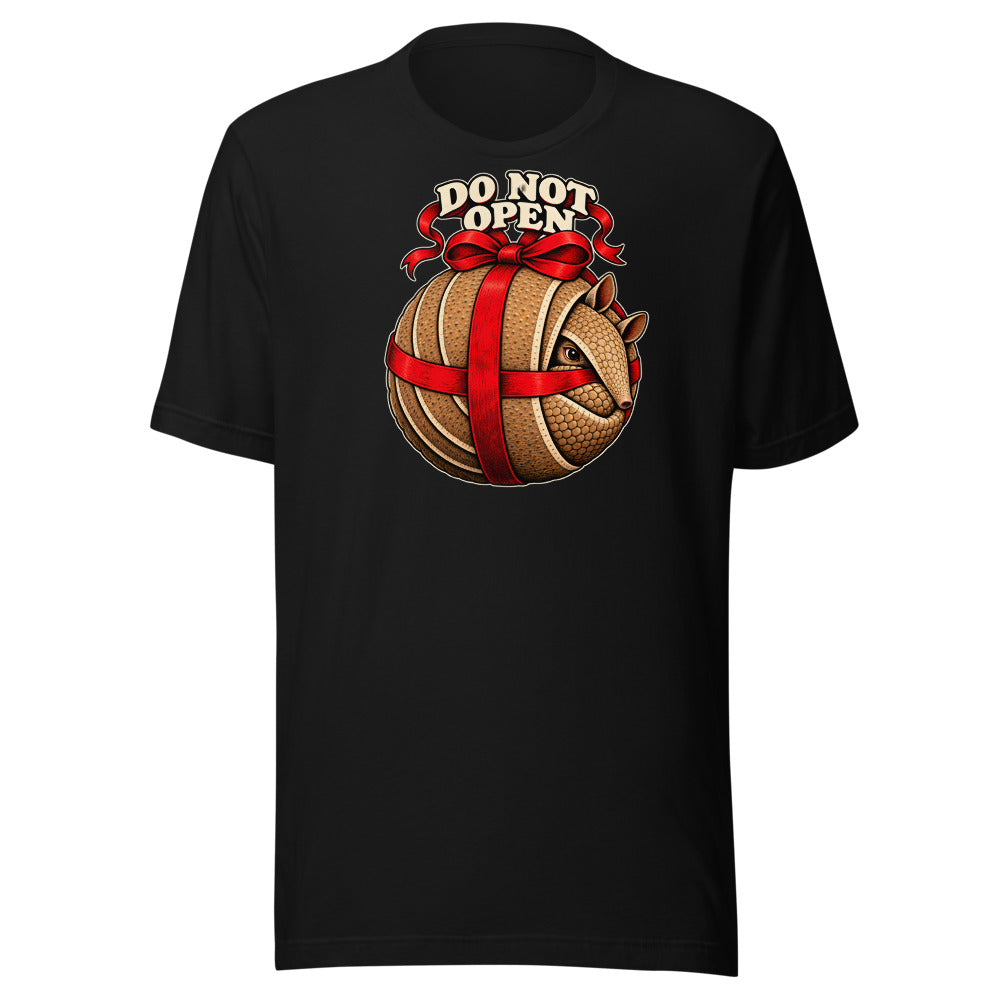 Do Not Open Armadillo Shirt in Black - front view