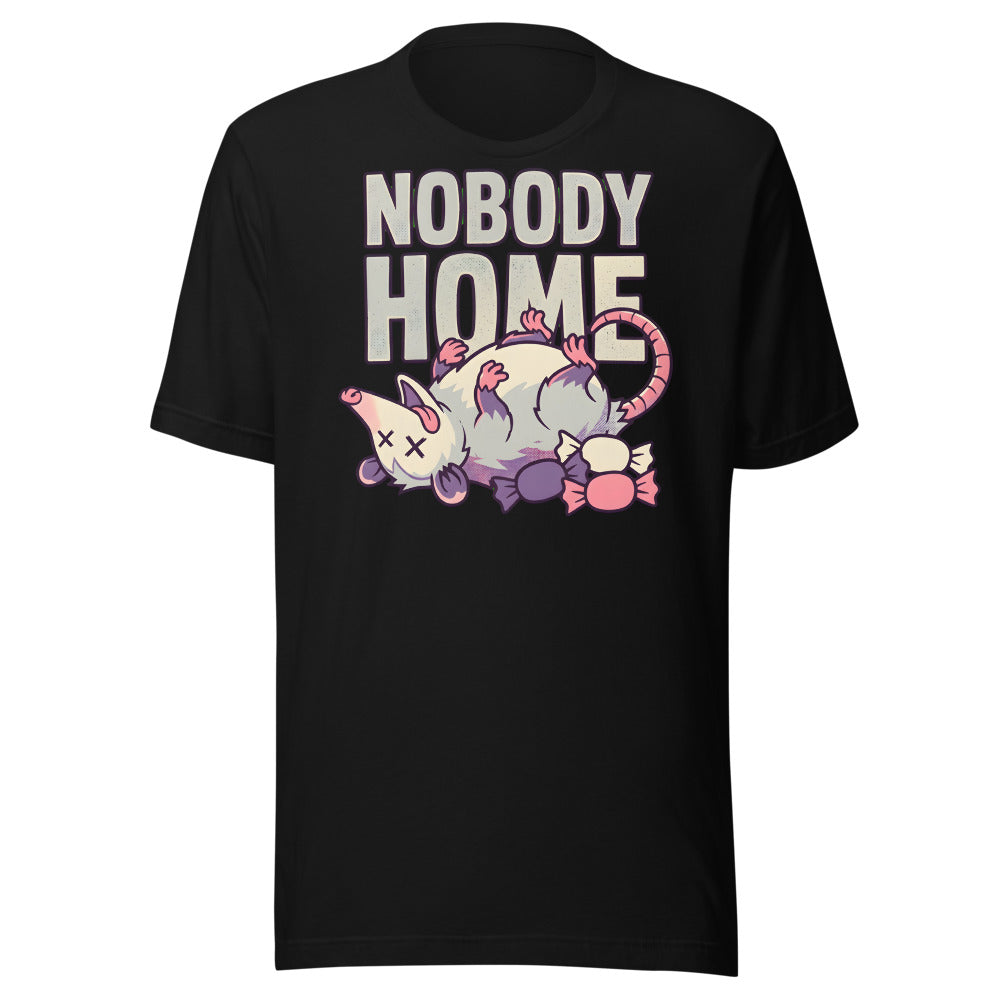 Playing Dead Opossum Shirt in Black - front view