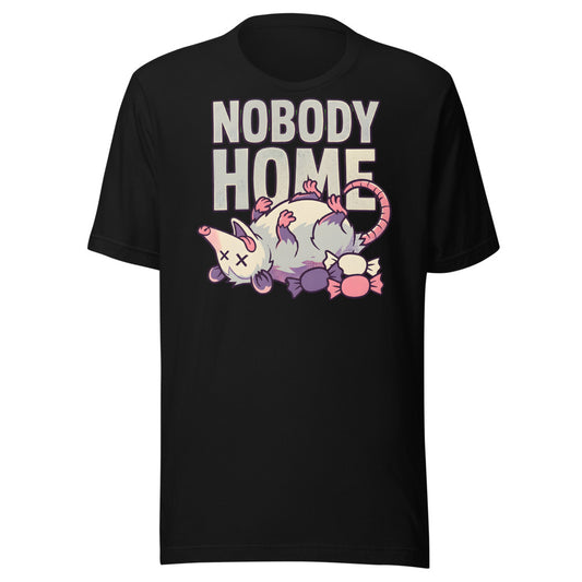 Playing Dead Opossum Shirt in Black - front view