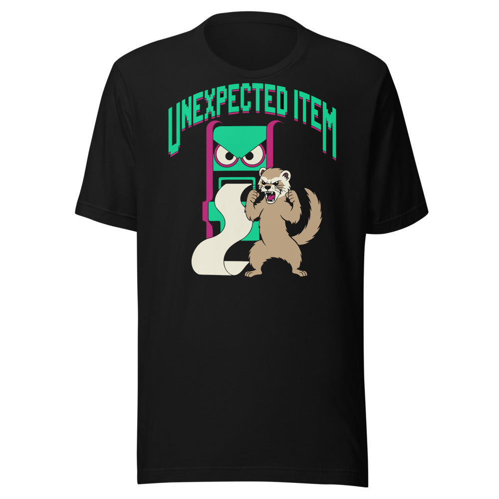 Self-Checkout Boss Fight Ferret Shirt in Black - front view