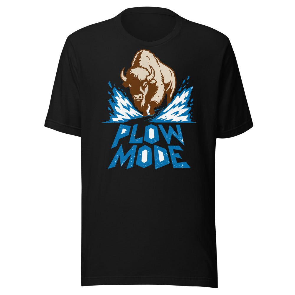 Snow Shovel Substitute Bison Shirt in Black - front view