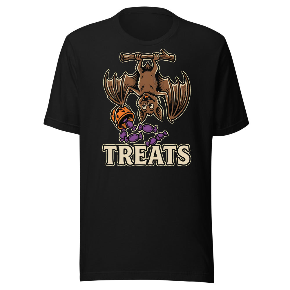 Upside-Down Haul Bat Shirt in Black - front view