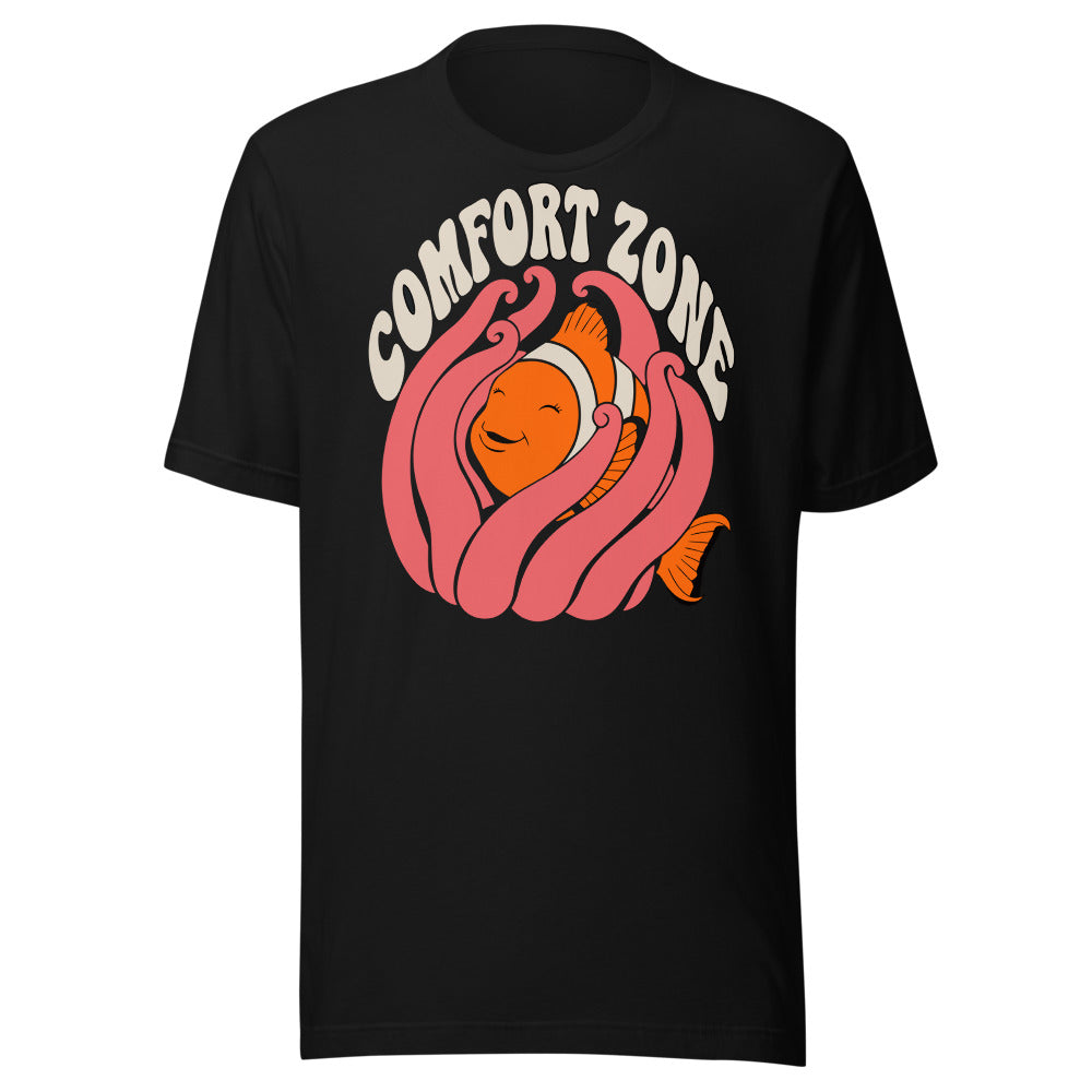 Comfort Zone Clownfish Shirt in Black - front view