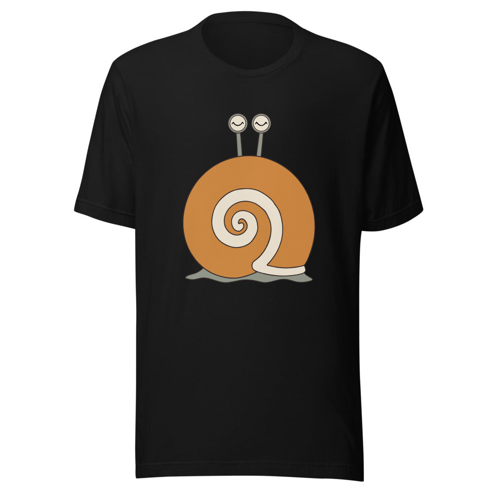 Out of Office Snail Shirt (Art Only) in Black - front view