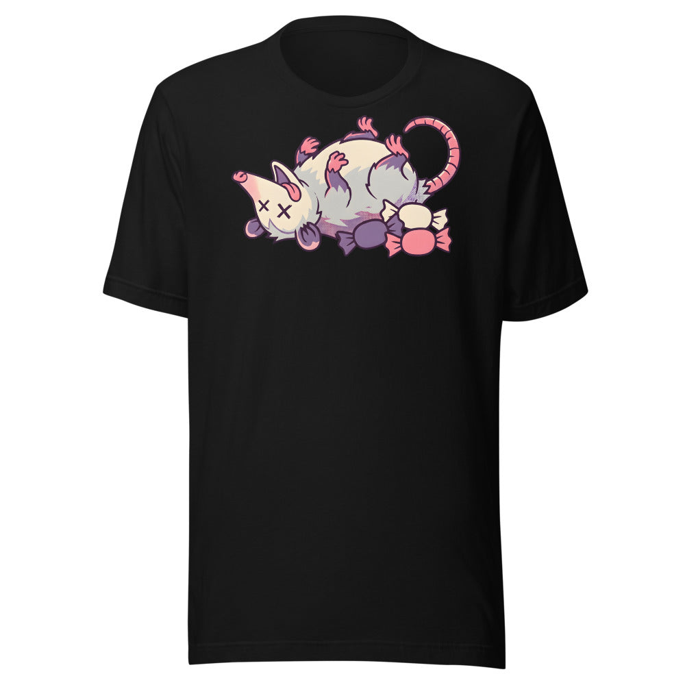 Playing Dead Opossum Shirt (Art Only) in Black - front view