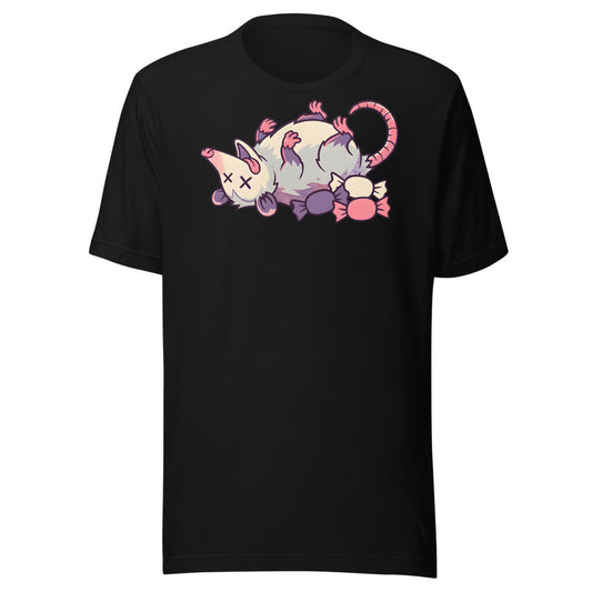 Playing Dead Opossum Shirt (Art Only) in Black - front view