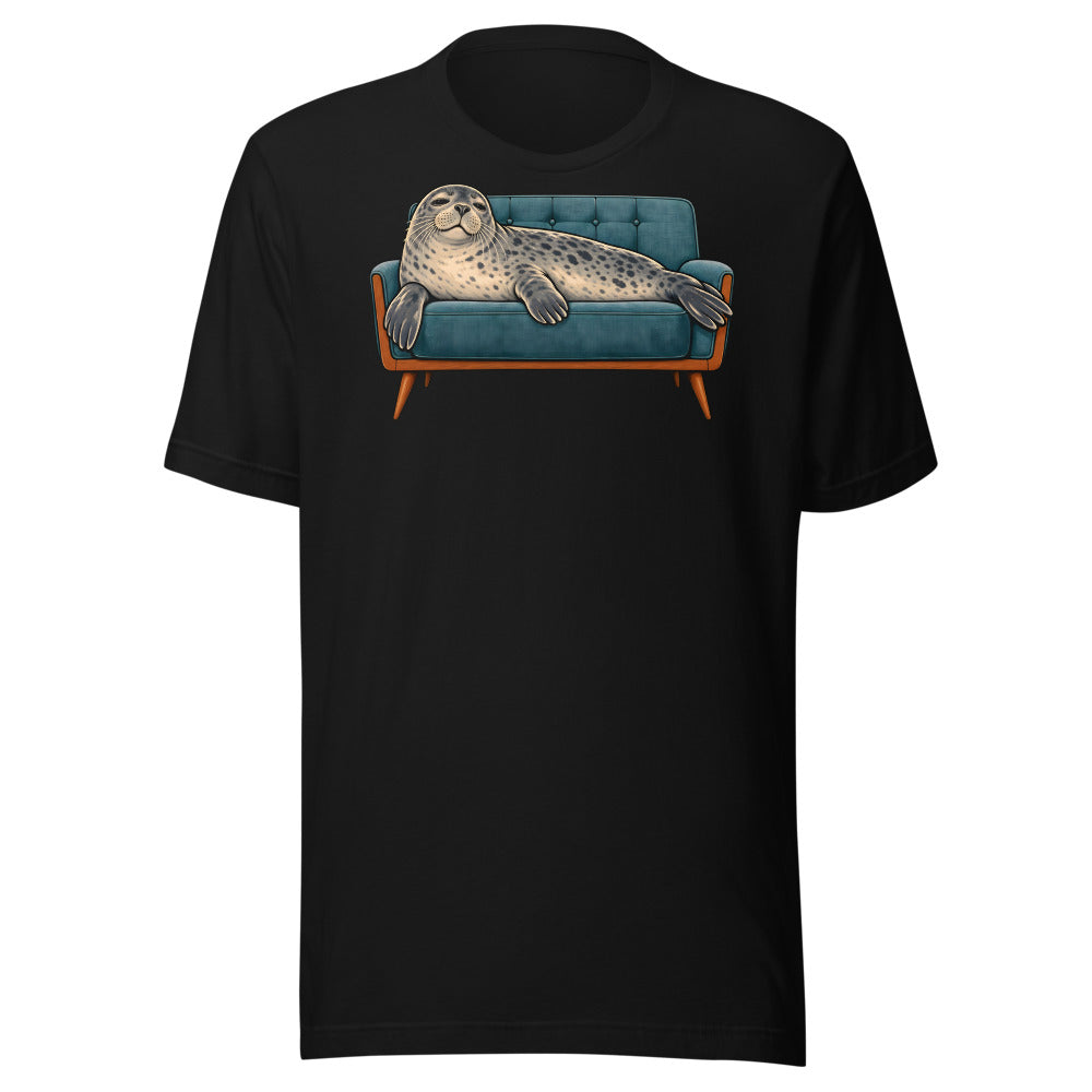 Reserved Seat Seal Shirt (Art Only) in Black - front view