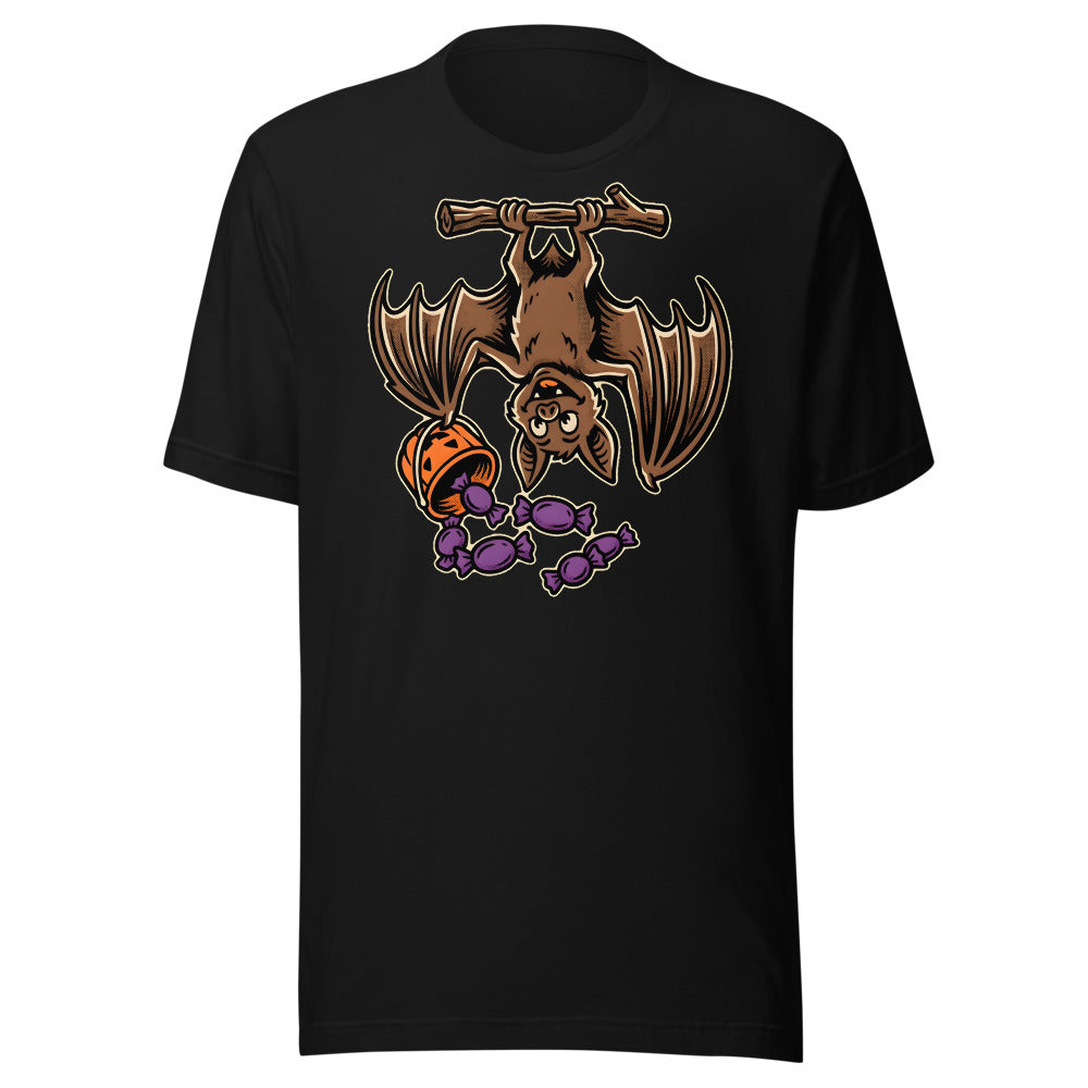 Upside-Down Haul Bat minimalist graphic shirt in Black