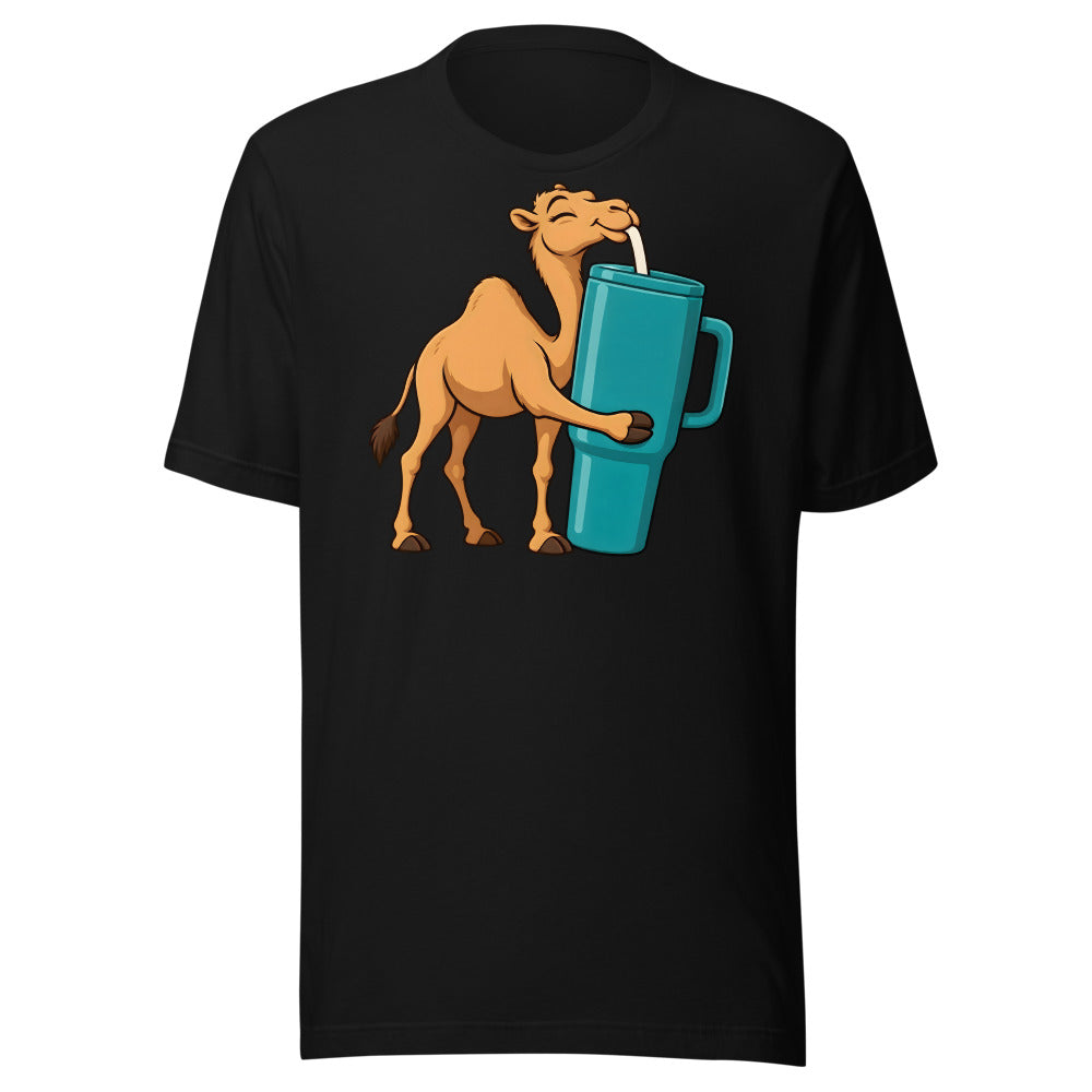 Hydrated Camel Shirt (Art Only) in Black - front view