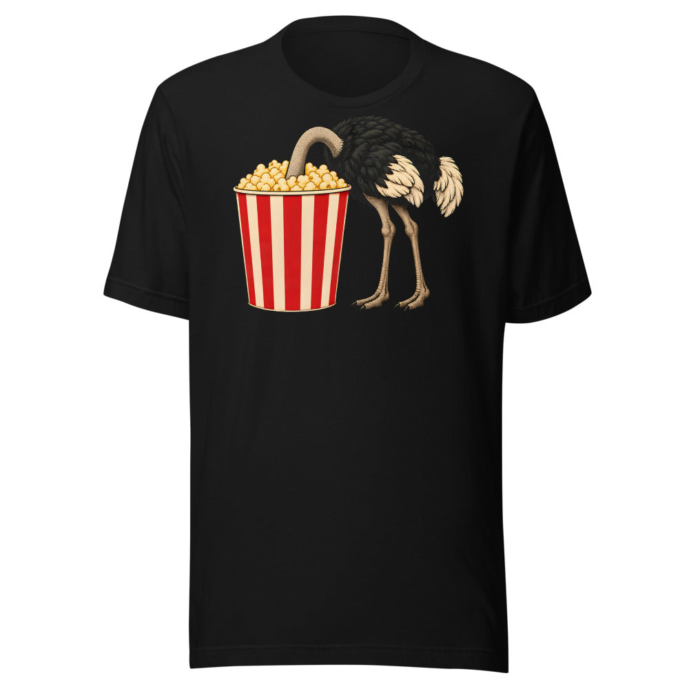 No Spoilers Ostrich Shirt (Art Only) in Black - front view