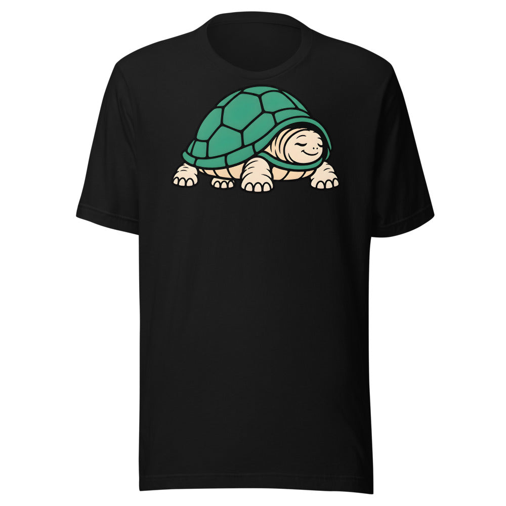 Quiet Win Tortoise Shirt (Art Only) in Black - front view
