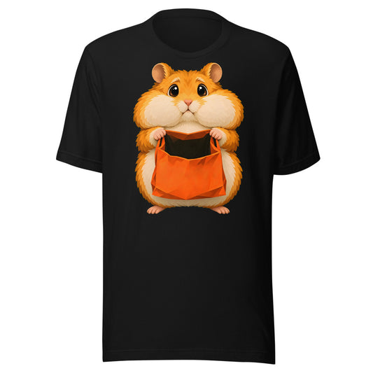 Missing Candy Hamster Shirt (Art Only) in Black - front view
