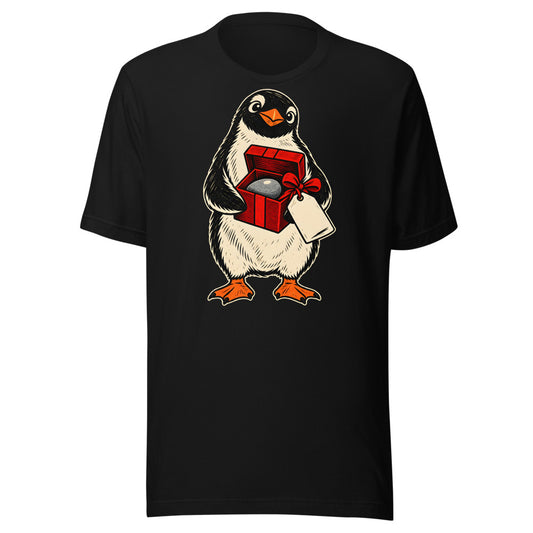 Perfect Pebble Penguin Shirt (Art Only) in Black - front view