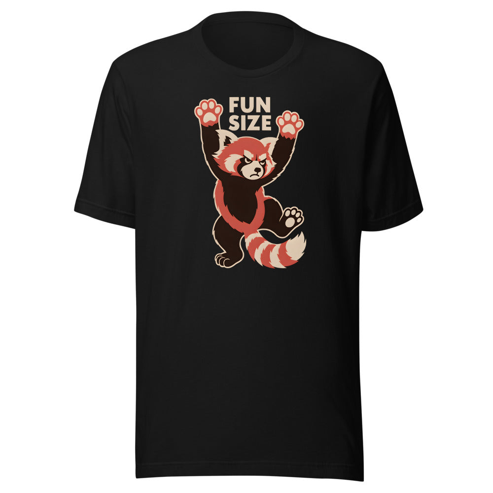 Fun Size Red Panda Shirt in Black - front view