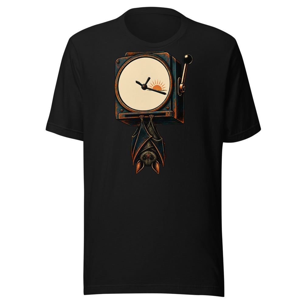 Night Shift Bat Shirt (Art Only) in Black - front view