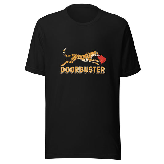 Doorbuster Cheetah Shirt in Black - front view