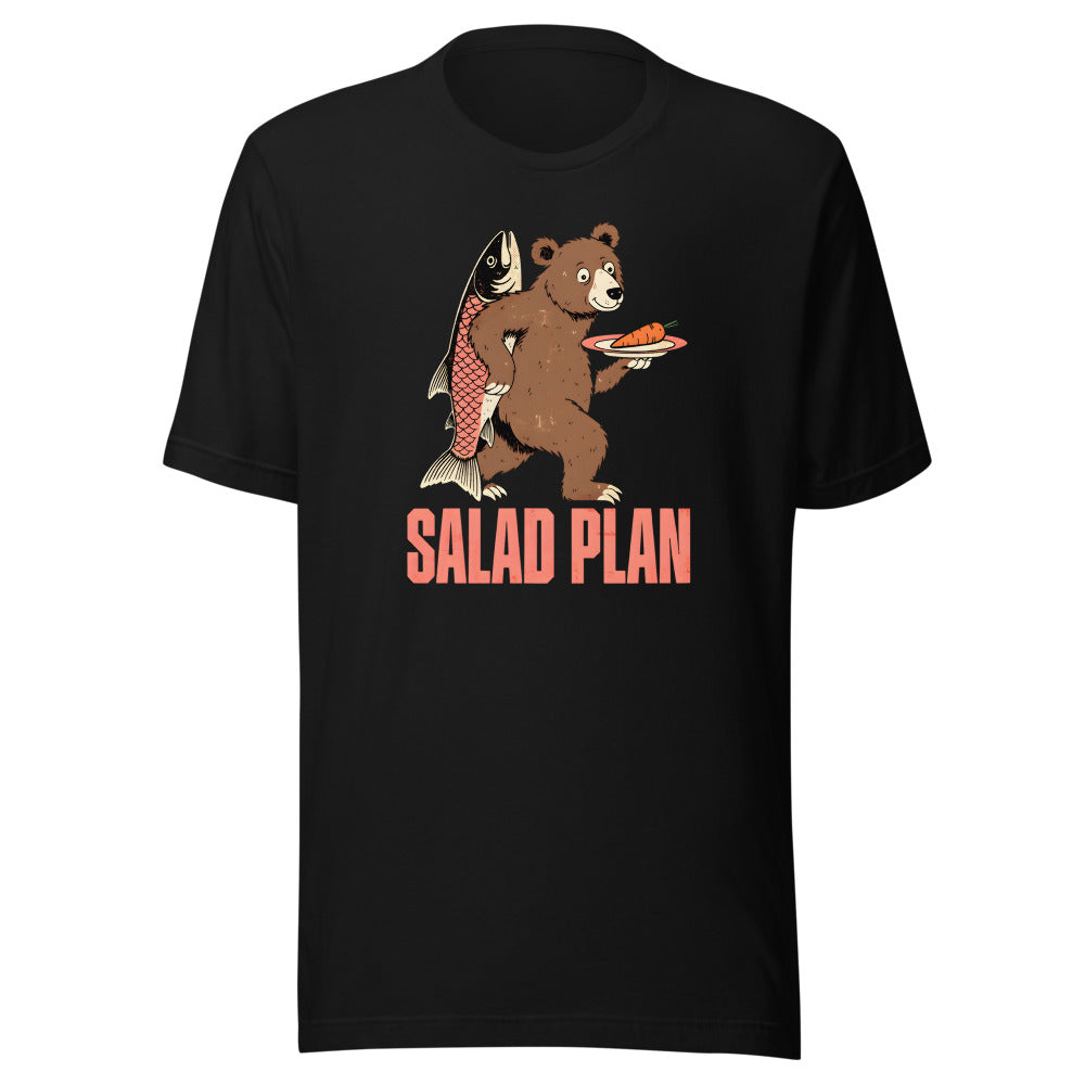 Salad Plan Bear Shirt in Black - front view