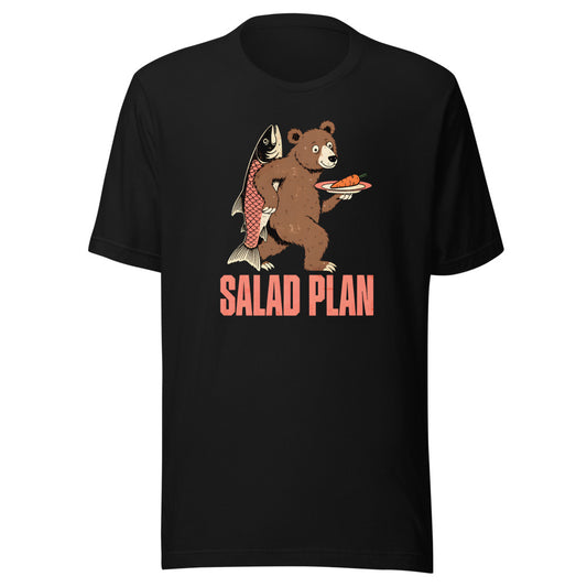 Salad Plan Bear Shirt in Black - front view