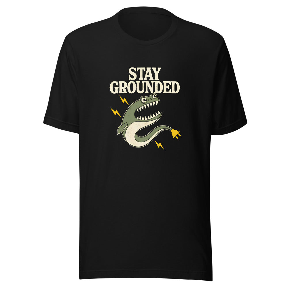 Stay Grounded Electric Eel Shirt in Black - front view