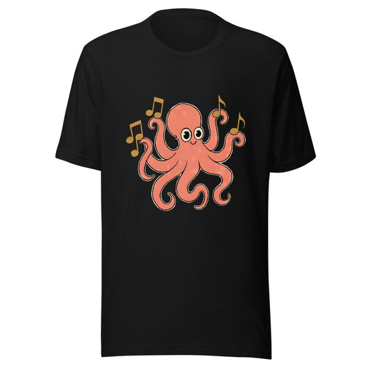 Taking Notes Octopus Shirt (Art Only) in Black - front view