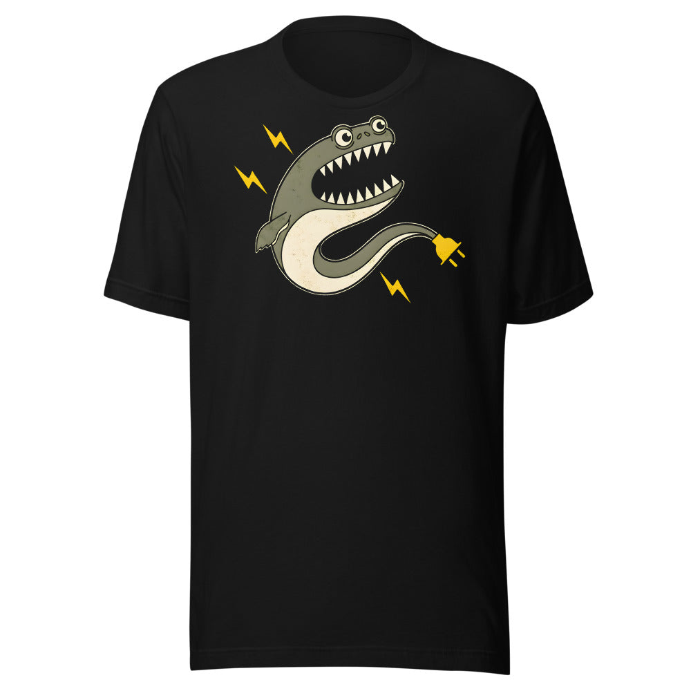 Stay Grounded Electric Eel Shirt (Art Only) in Black - front view