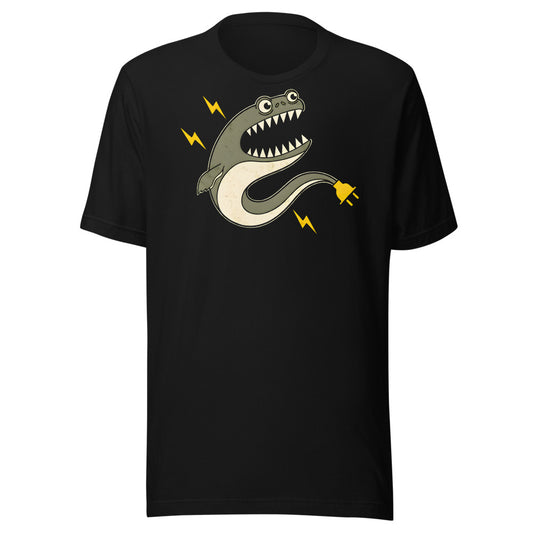 Stay Grounded Electric Eel Shirt (Art Only) in Black - front view