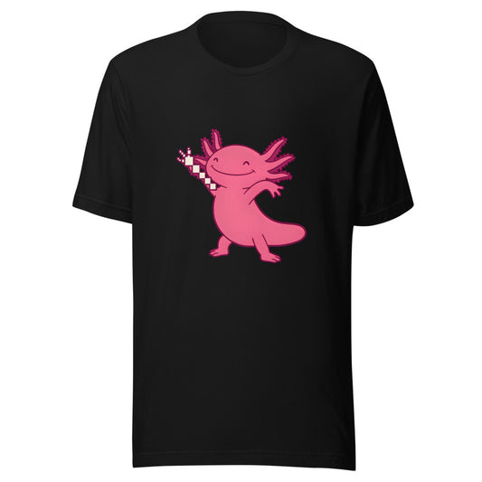 Respawn Axolotl Shirt (Art Only) in Black - front view