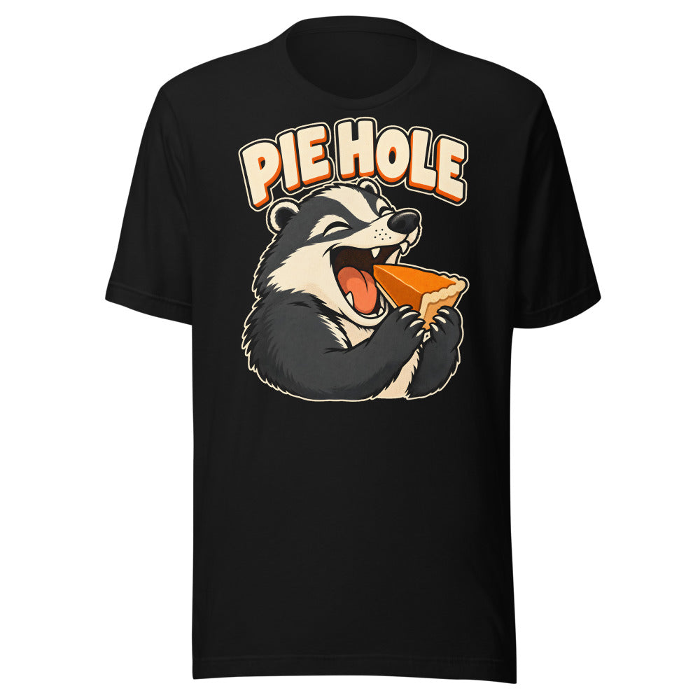Pie Priority Badger Shirt in Black - front view