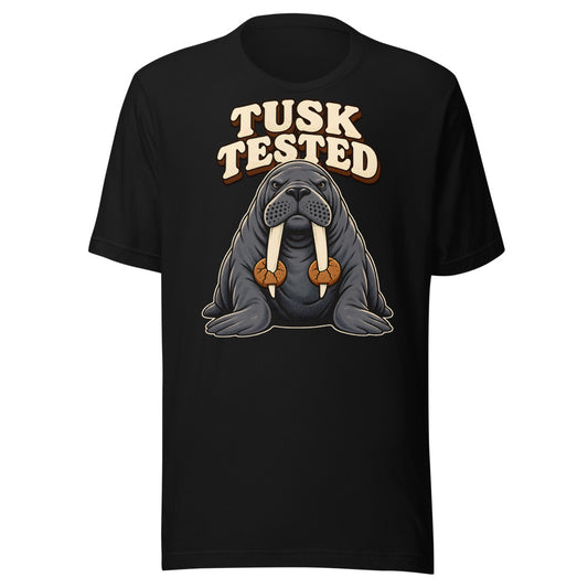 Cookie Quality Control Walrus Shirt in Black - front view