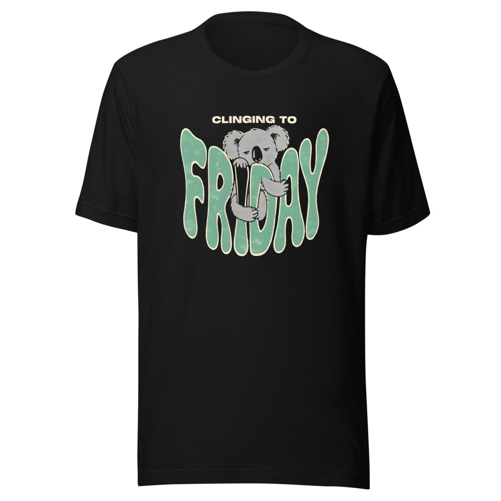 Clinging to Friday Koala Shirt in Black - front view