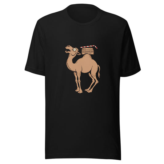 Last Straw Camel Shirt (Art Only) in Black - front view