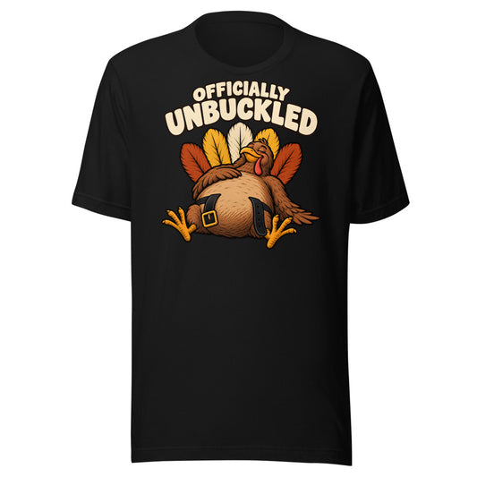 Officially Unbuckled Turkey Shirt in Black - front view