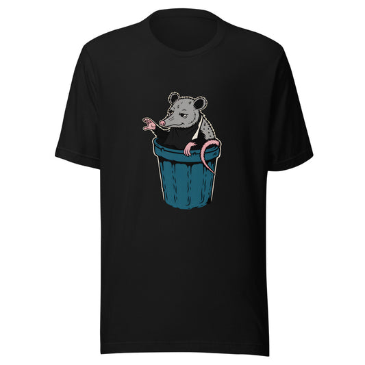Fine Dining Possum Shirt (Art Only) in Black - front view